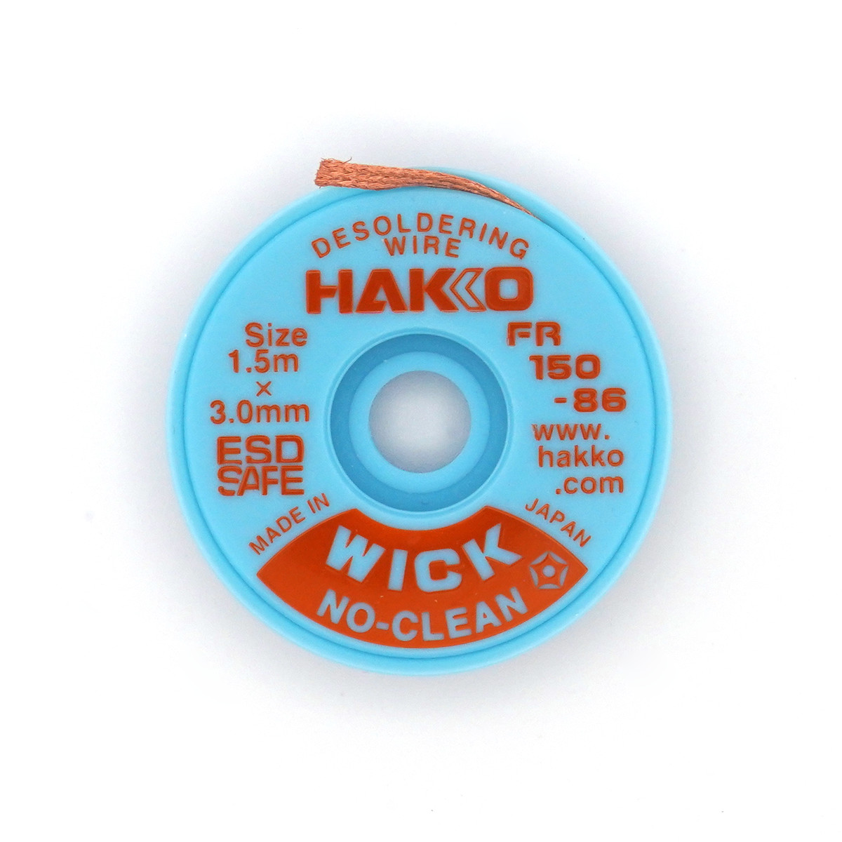 白光】 ノークリーンタイプウイック (はんだ吸取線) 【FR150】 / 【HAKKO】No-Clean Type Wick (Desoldering  Wire) 【FR150】 / アーケードゲーム販売トップス
