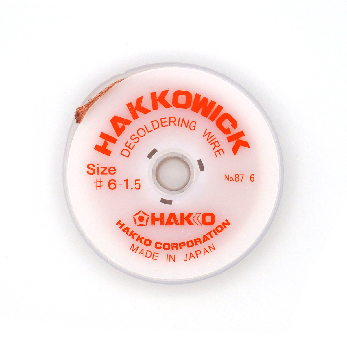 白光】 レギュラータイプウイック (はんだ吸取線) 【No.87】 / 【HAKKO】 Regular Type Wick (Desoldering  Wire) 【No.87】 / アーケードゲーム販売トップス