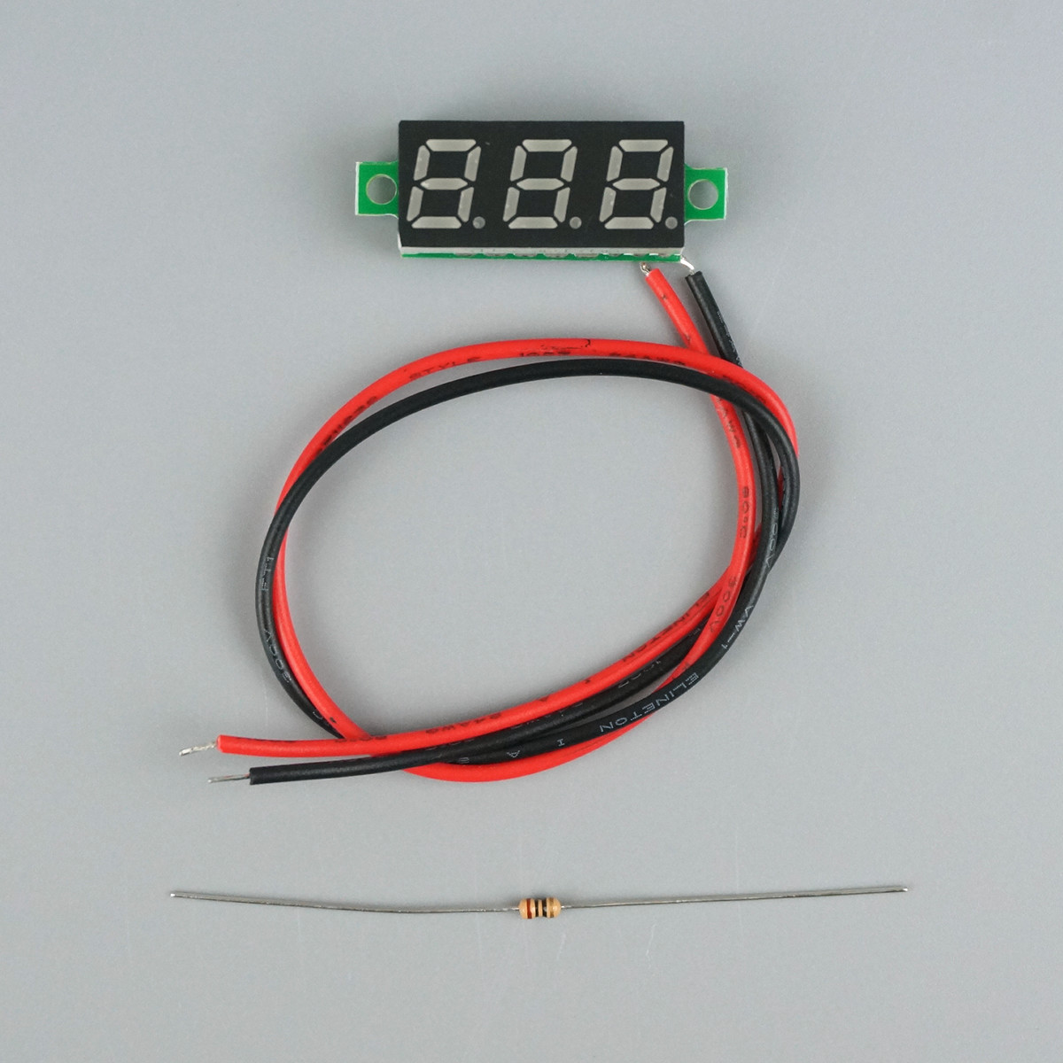 超小型2線式 LEDデジタル電圧表示計 3桁表示 DC3〜15V オートレンジ 【MVI-DC】
